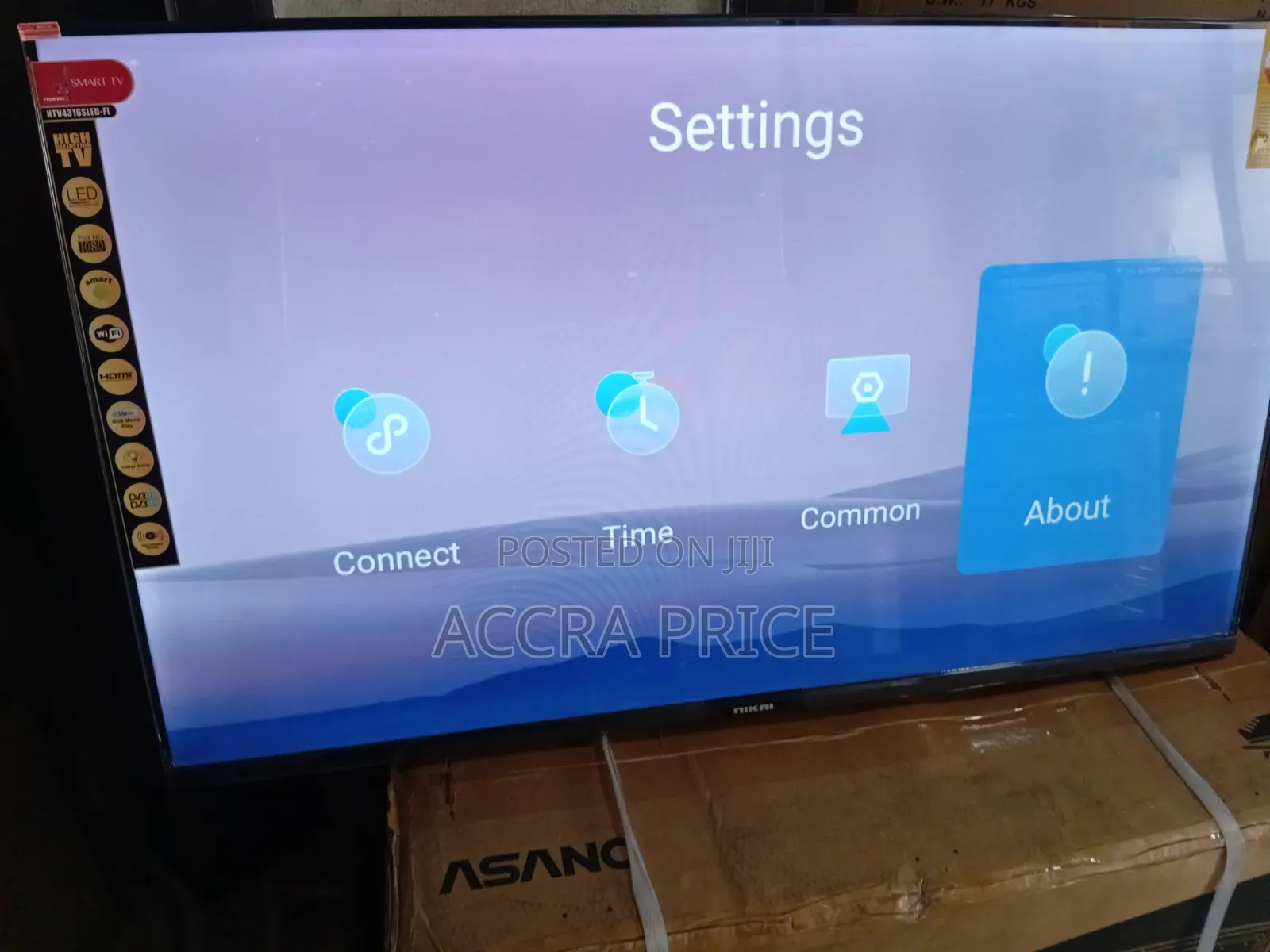 Nikai Frameless TV 43 Inch Smart Frameless TV