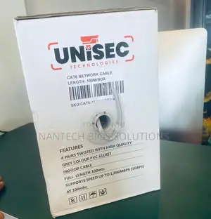 Unisec Utp Cat 6 Lan Network Cable 100m