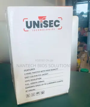 Unisec Utp Cat 6 Lan Network Cable 100m