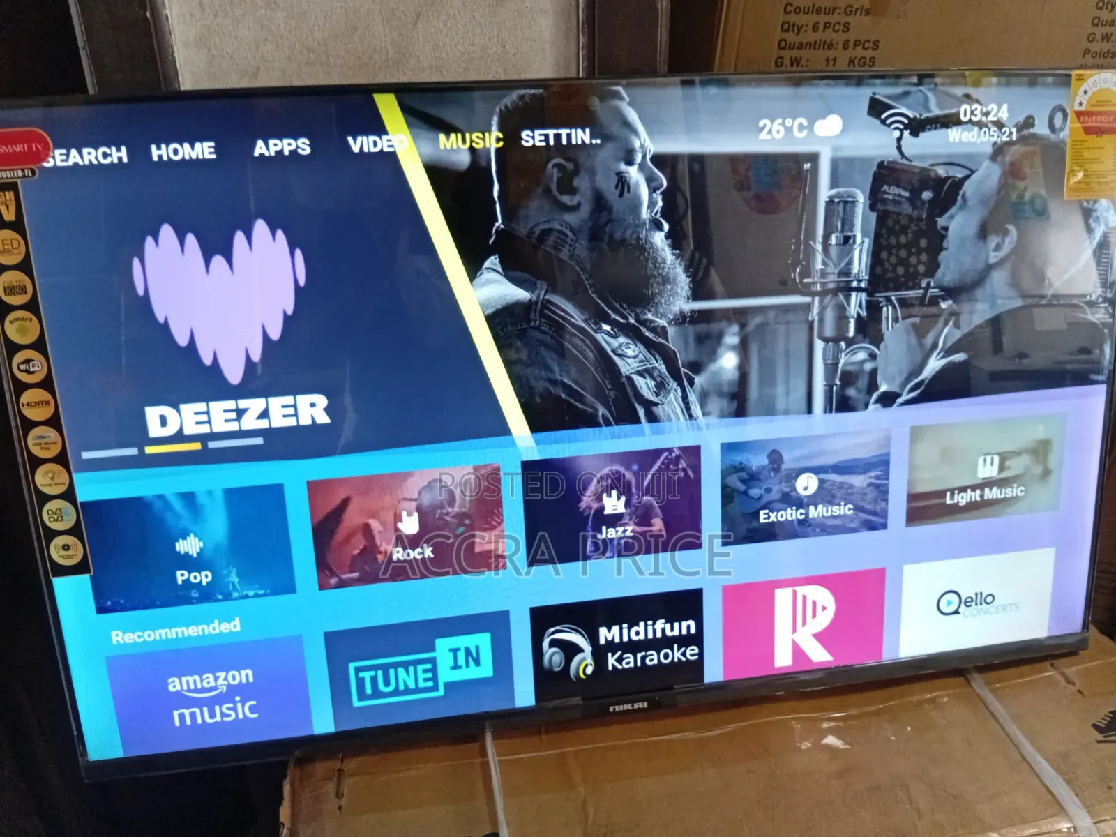 Nikai Digital TV DVB-T2 Smart Digital TV
