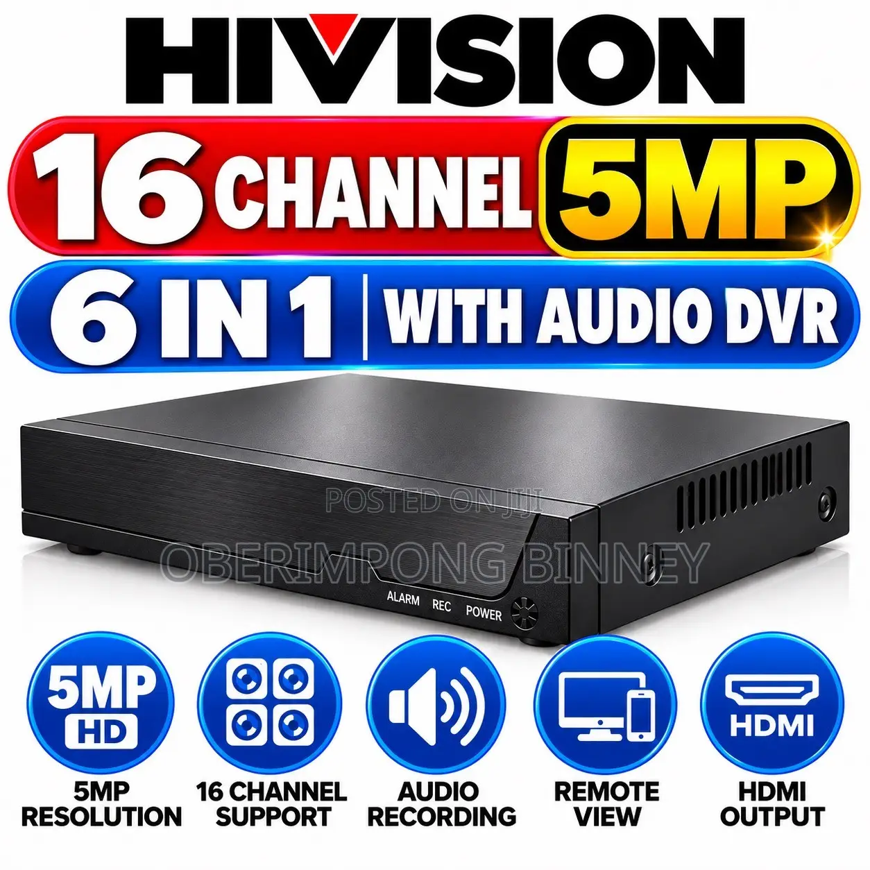 Hivision 16 Channel DVR 5mp