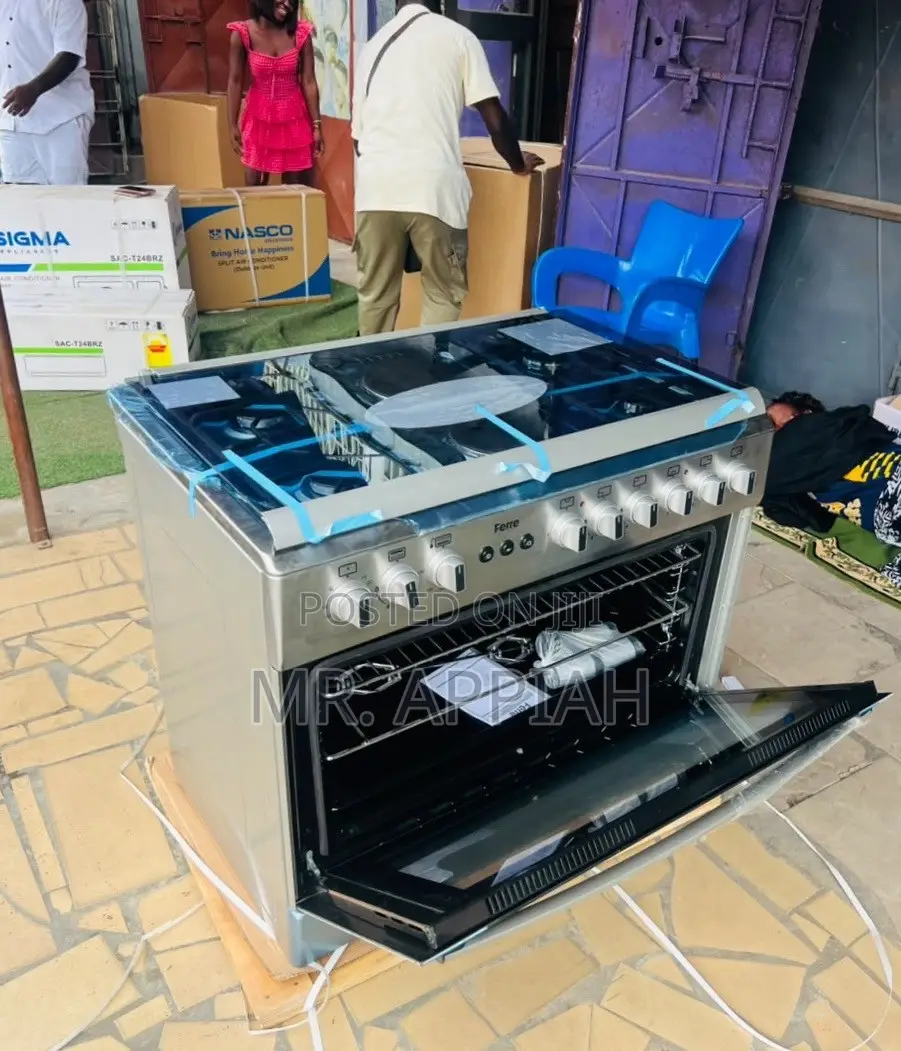 2 Electric + 4 Gas Cooker(Stainless Steel)Ferre