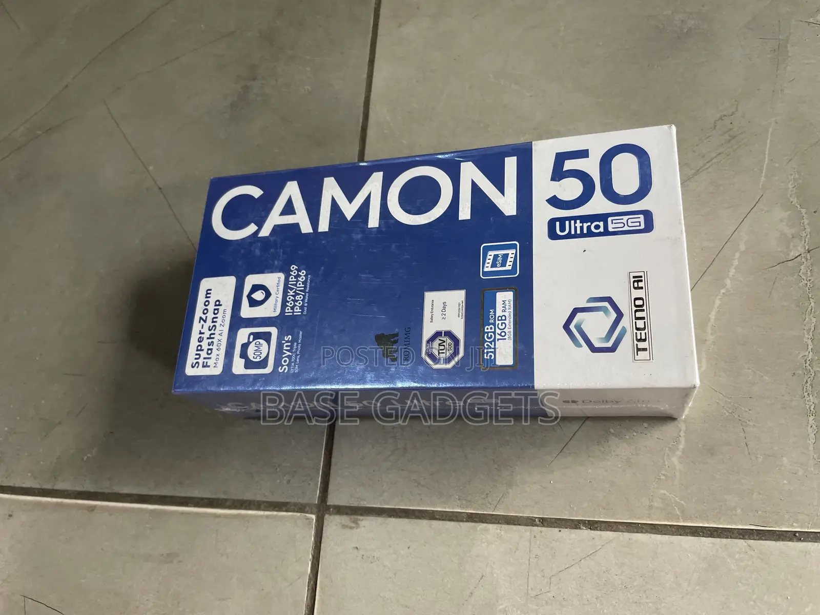 New Tecno Camon 50 Ultra 512 GB Gray