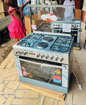 Quality Cooking Ferre 4 Gas + 2 Electric Cooker(Gray)