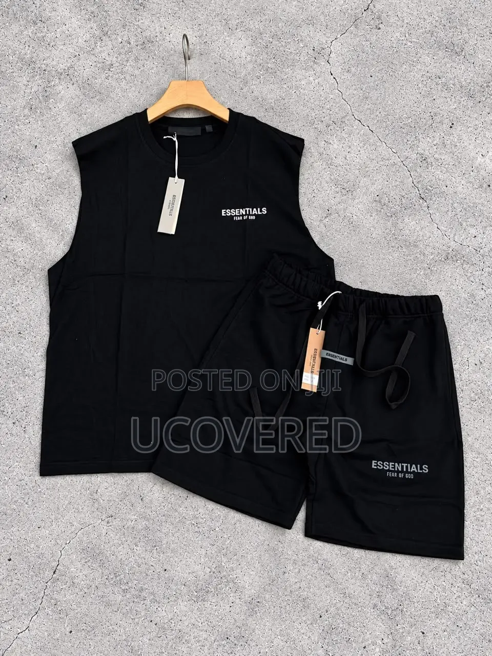 Fear of God Essentials Sleeveless Tank Top and Shorts Summer Sets