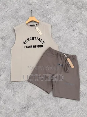 Fear of God Essentials Sleeveless Tank Top and Shorts Summer Sets