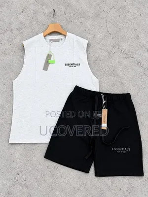 Fear of God Essentials Sleeveless Tank Top and Shorts Summer Sets