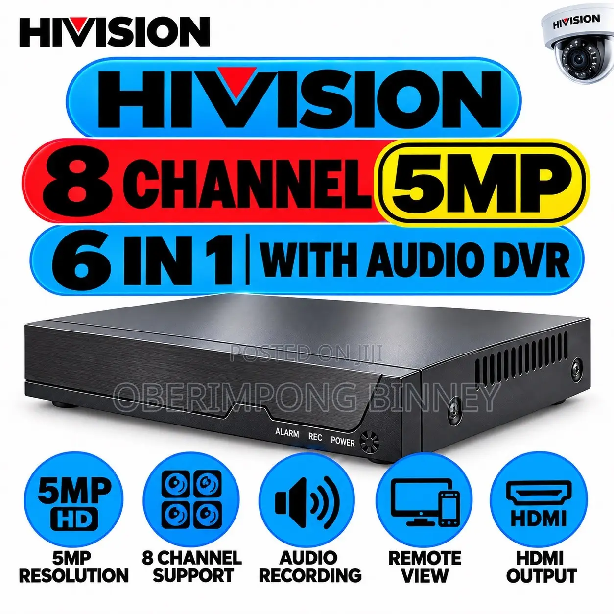 DVR XVR 8 Channel for Analog and Ip Camera