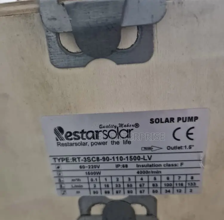 Solar 2Hp Water Pump - 1/5”