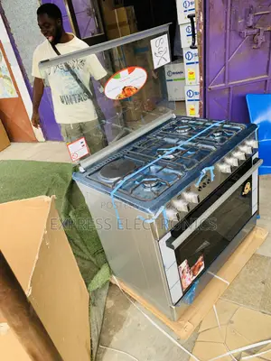 High Quality Sliver 4—1 Gas Electric Oven Grill 90Cm.