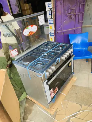 High Quality Sliver 4—1 Gas Electric Oven Grill 90Cm.