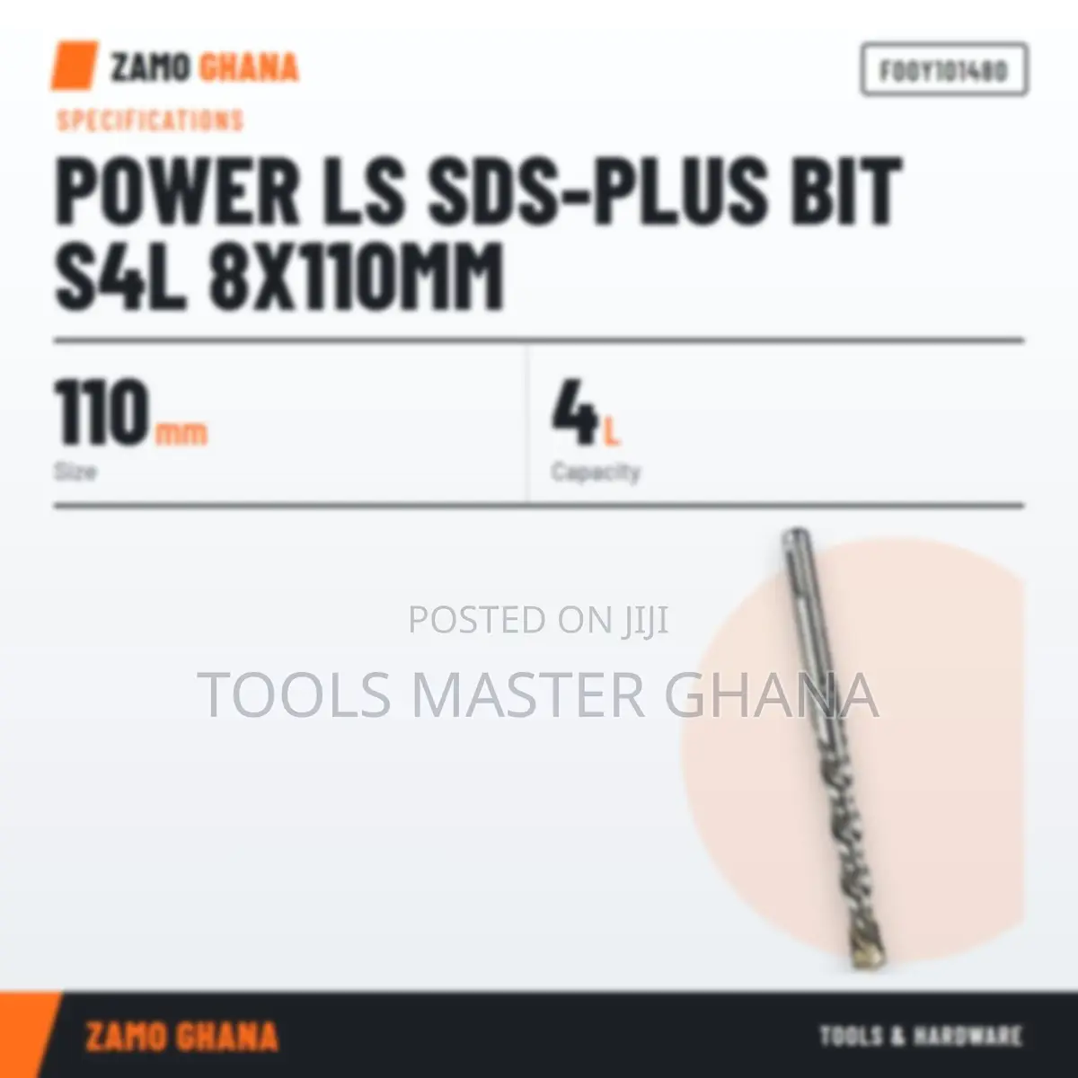 Power Ls SDS-Plus Bit S4L 8X110Mm - F00Y101480