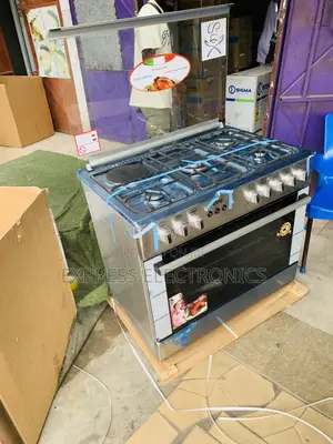Limited Stock Ferre Sliver 90Cm Gas Electric 4-1 Stove Rotisserie