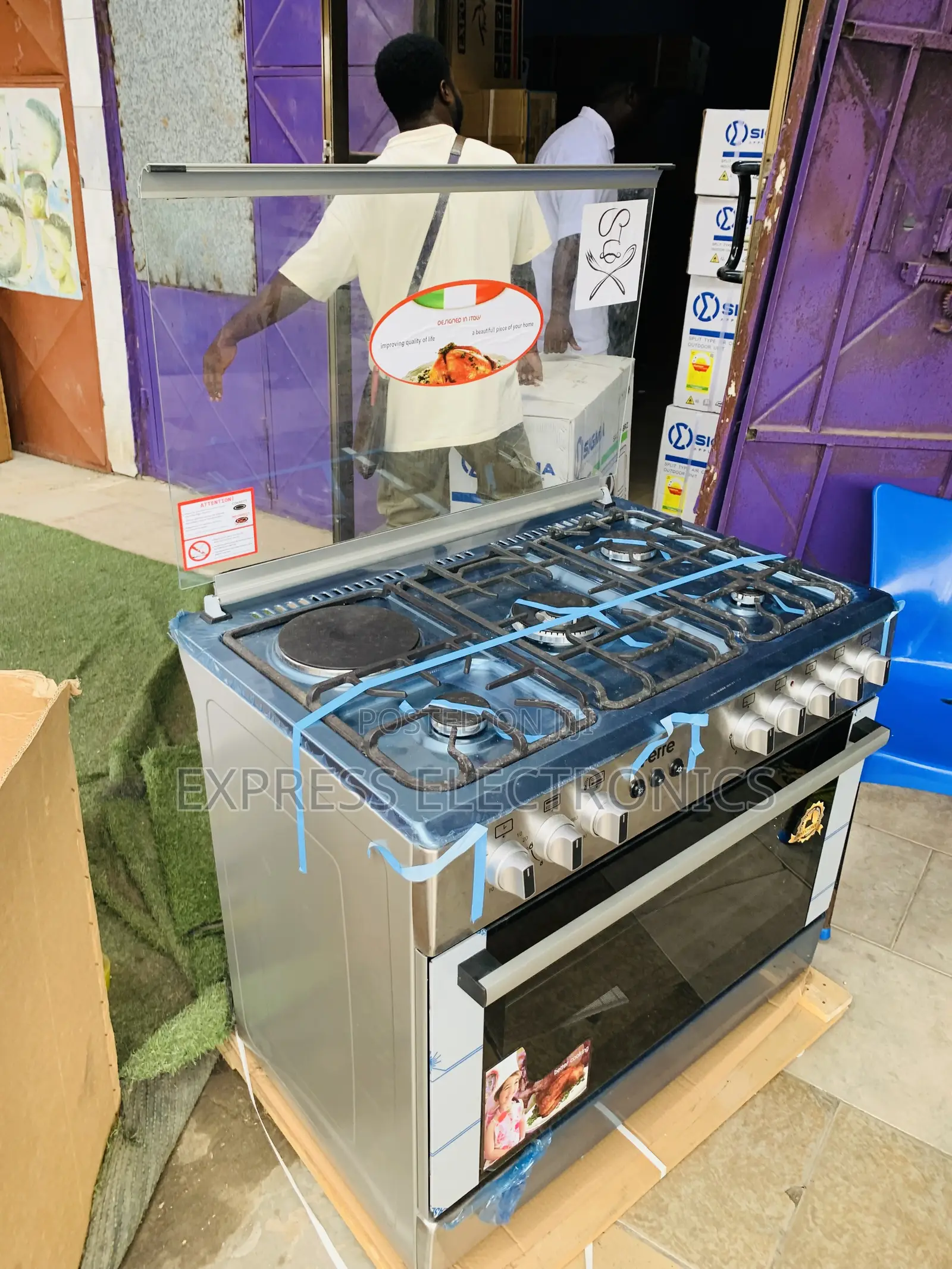 Grab the New Gas Electric Cooker Oven Rotisserie 4-1