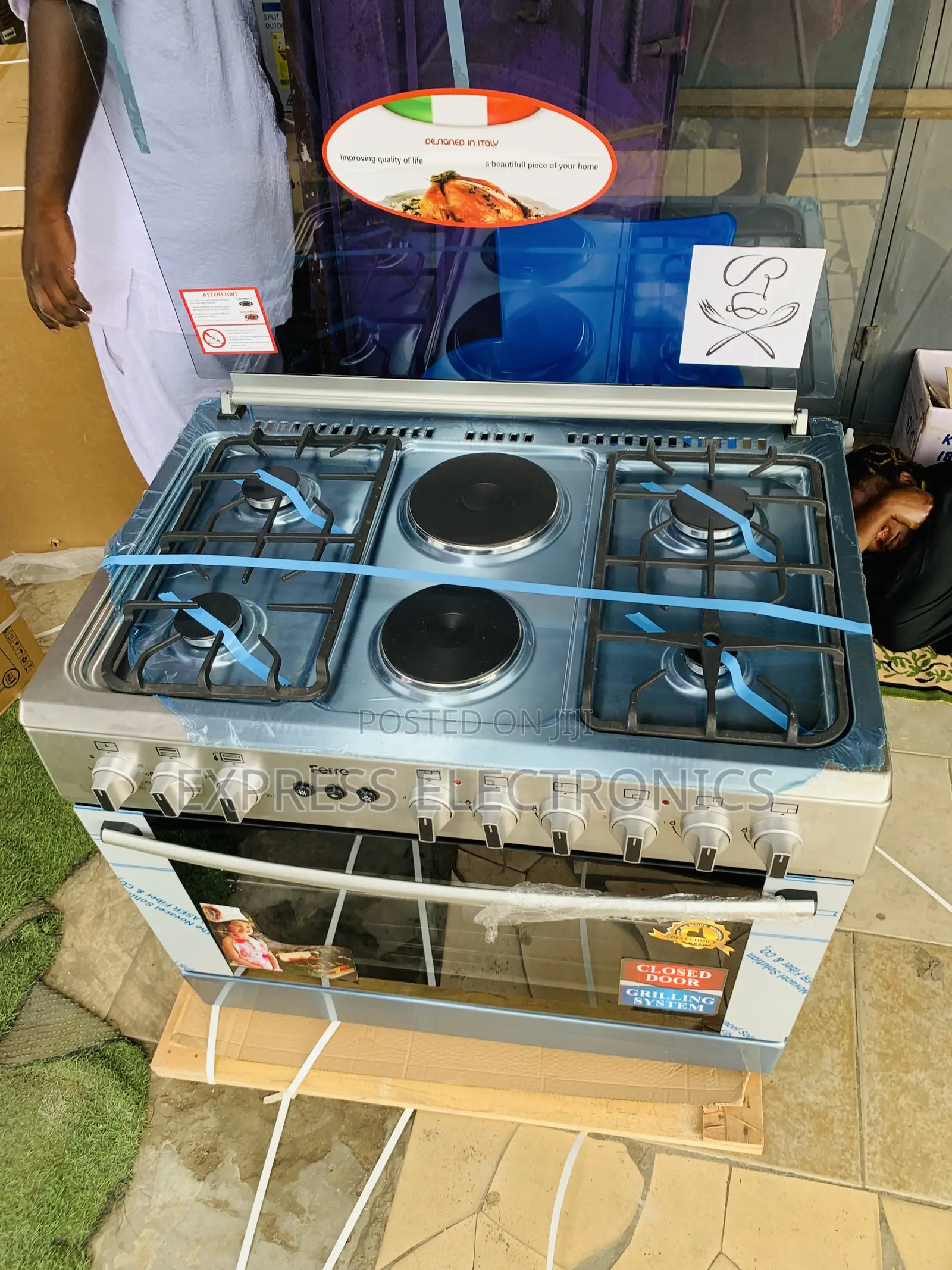 Limited Stock Gas Electric Oven Grill 4-2 Stove 60/90cm