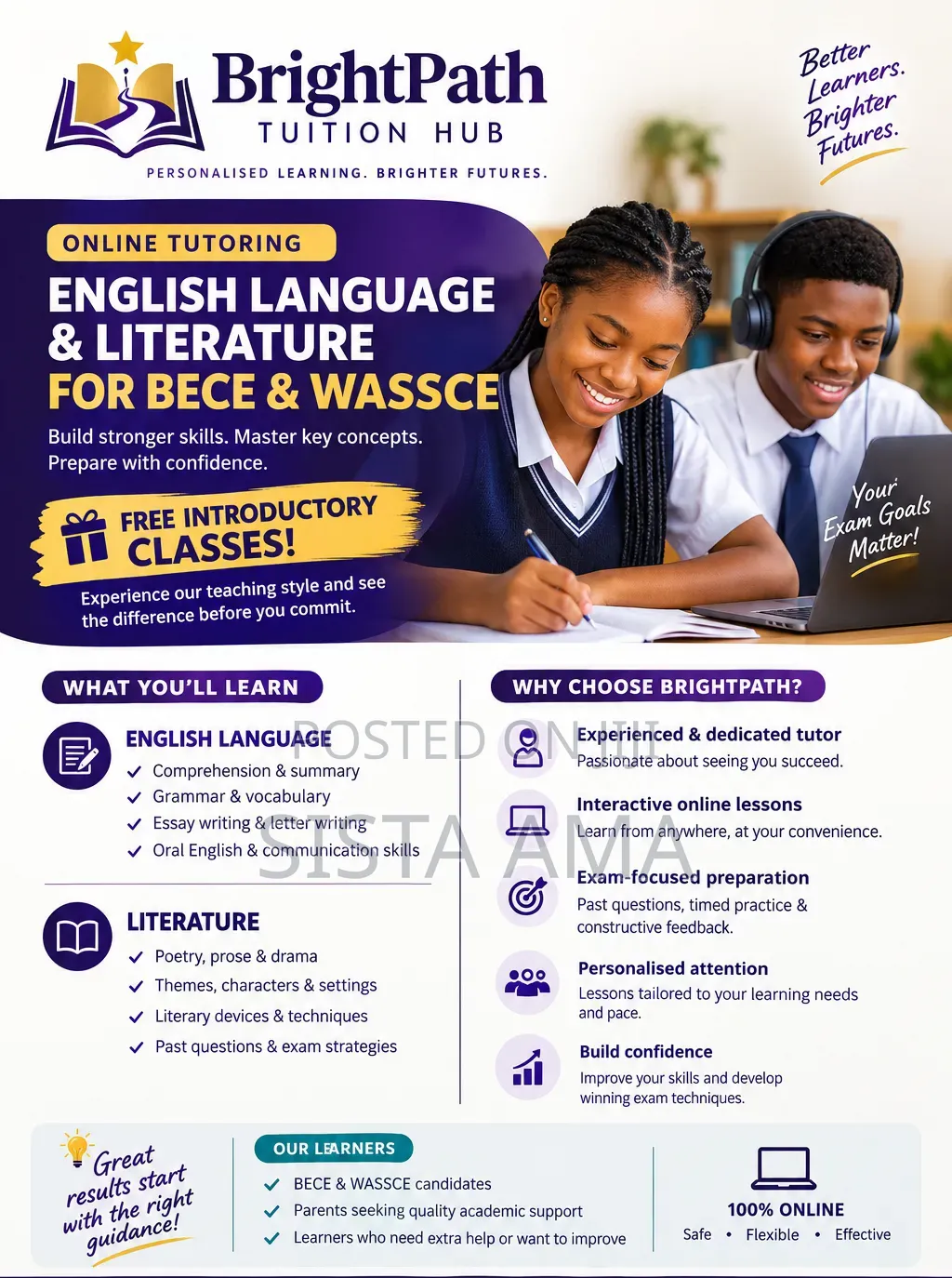 BECE/WASSCE English Language & Literature (Online)