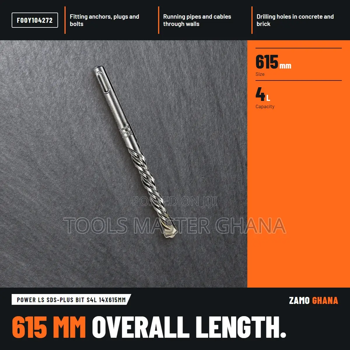 Power Ls SDS-Plus Bit S4L 14X615Mm - F00Y104272