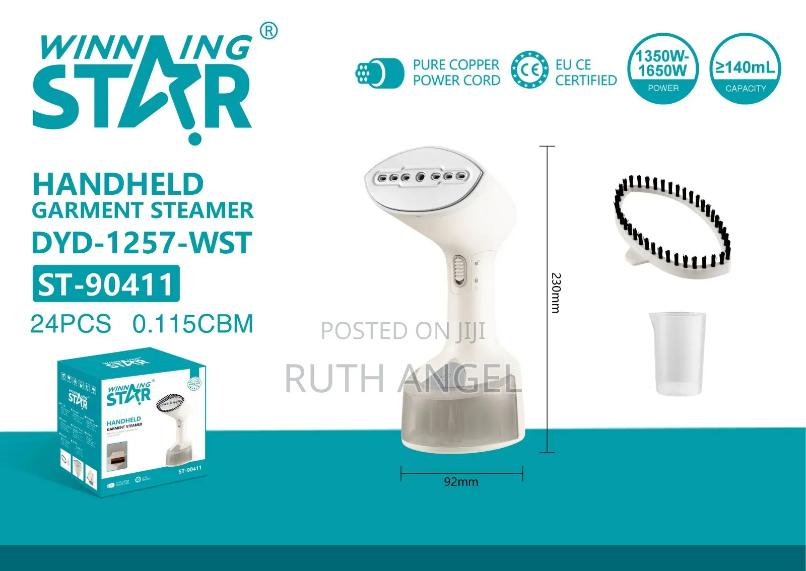 Winning Star Handheld Garment Steamer.