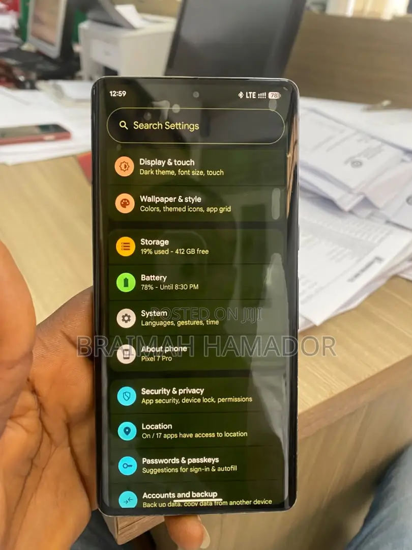 Google Pixel 7 Pro 512 GB Black