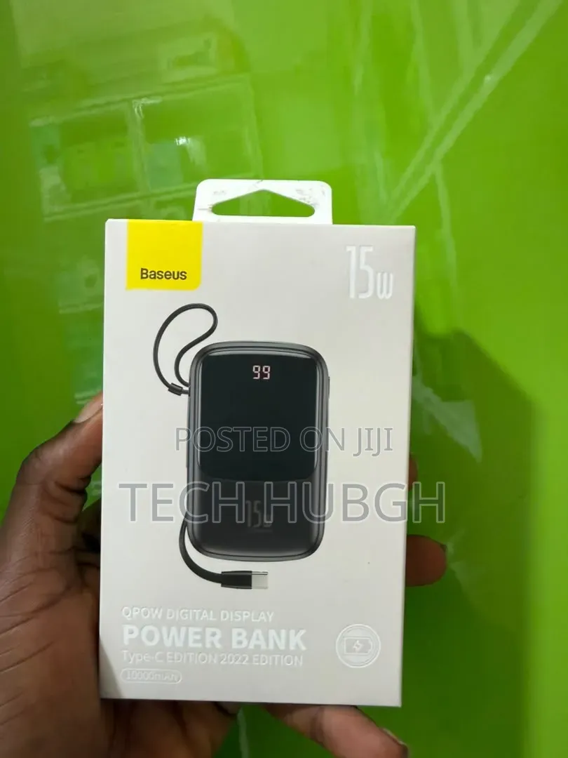 Baseus 15w Qpow Digital Display Power Bank Type -C
