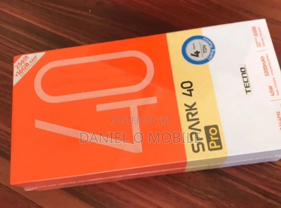 New Tecno Spark 40 Pro+ 256 GB Black