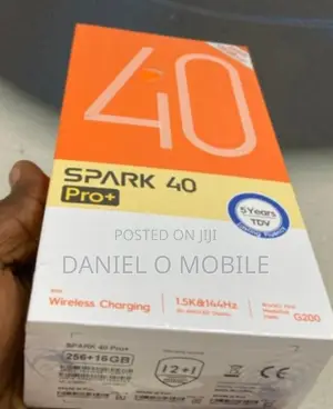 New Tecno Spark 40 Pro+ 256 GB Black