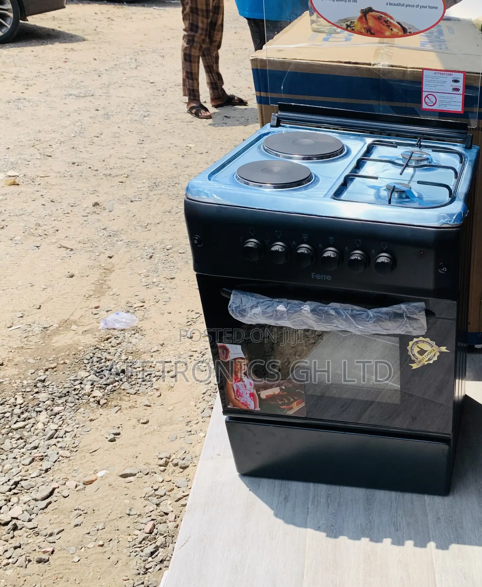 Best Deals on Ferre Black (2 Electric 2 Gas) Cooker