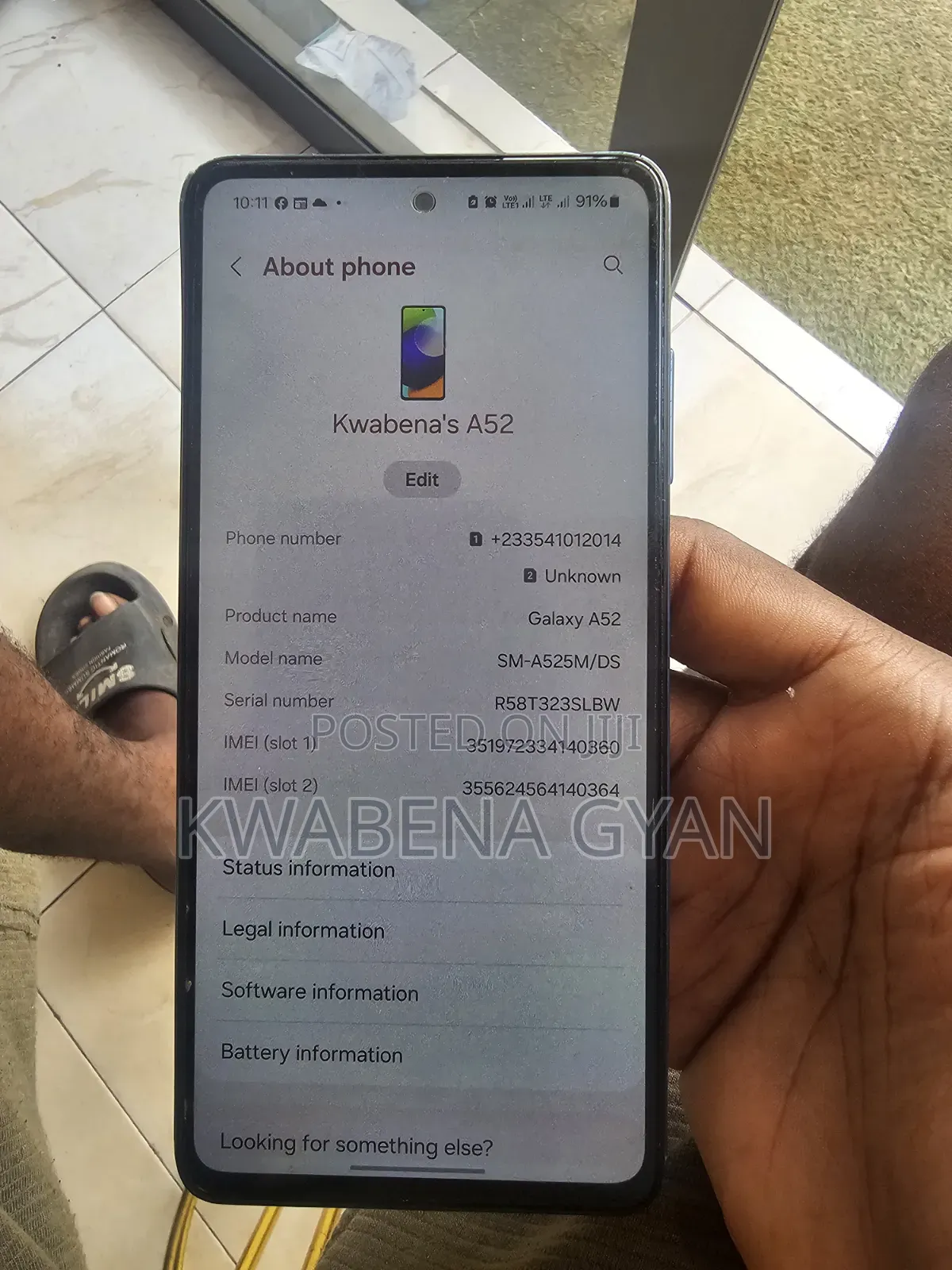 Samsung Galaxy A52 128 GB Blue