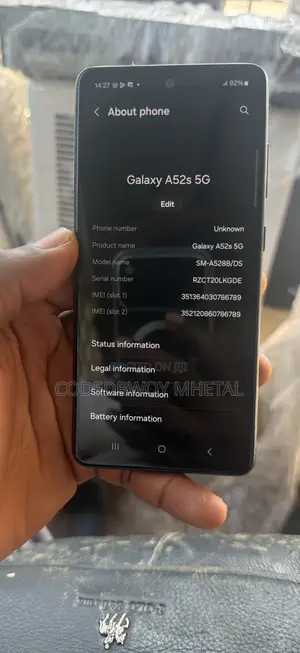 Samsung Galaxy A52s 5G 128 GB Black