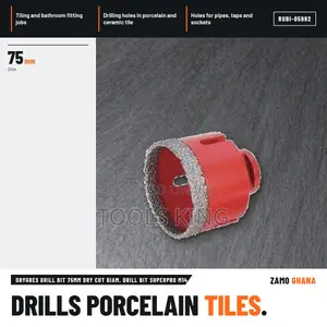 Drygres Drill Bit 75Mm Dry Cut Diam. Drill Bit Superpro M - RUBI-05992