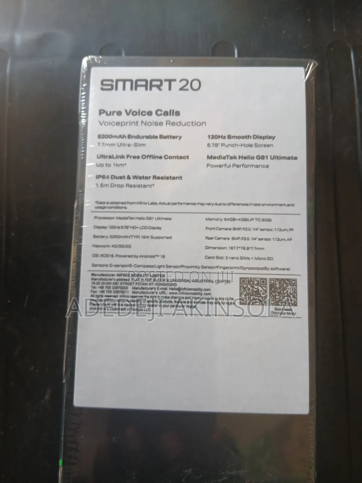New Infinix Smart 20 64 GB