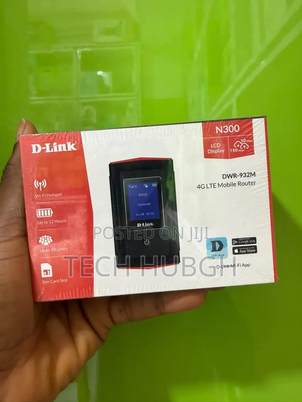 D-Link N300 LCD Display 4g LTE Mobile Router