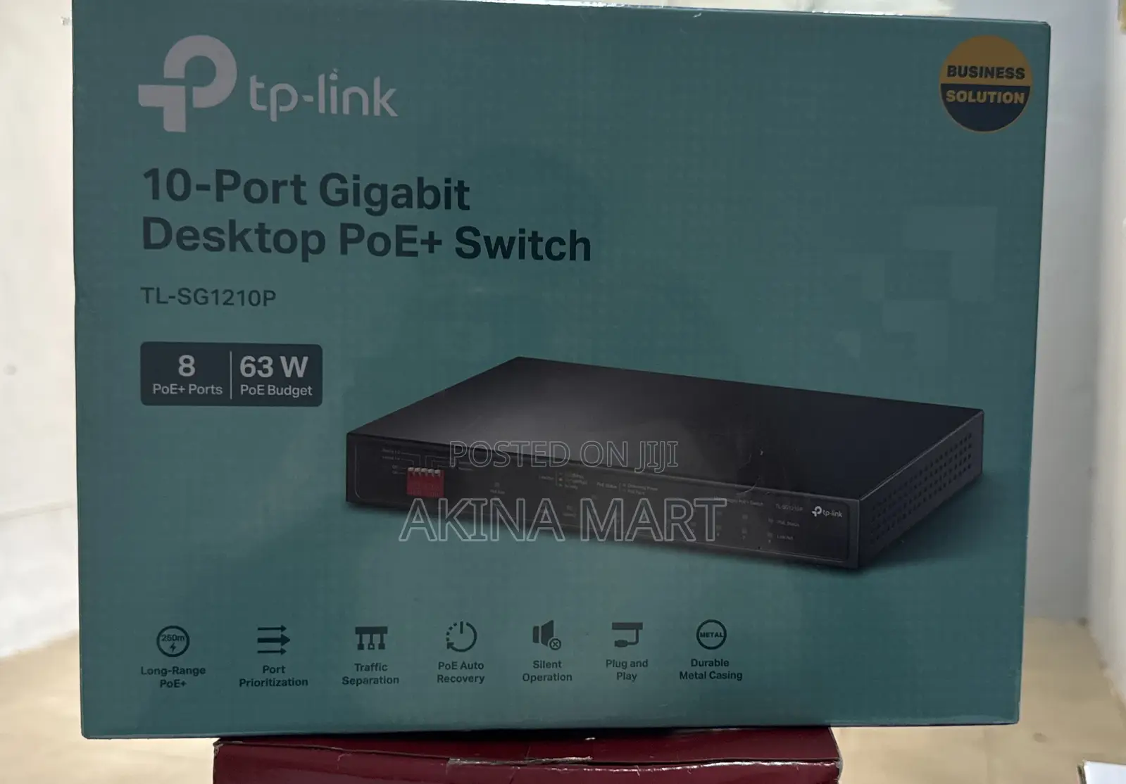 Tp Link 10-Port Gigabit Poe Switch TL-sg1210p