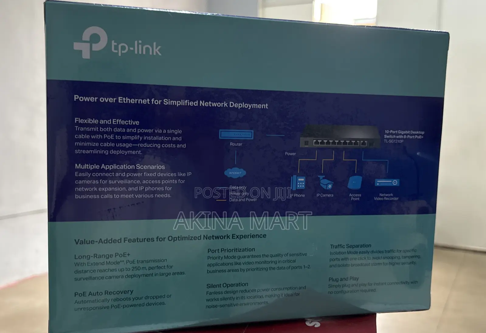 Tp Link 10-Port Gigabit Poe Switch TL-sg1210p