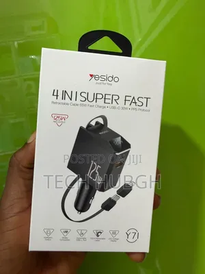 Yesido 4 in 1 Super Fast Car Charger 65w