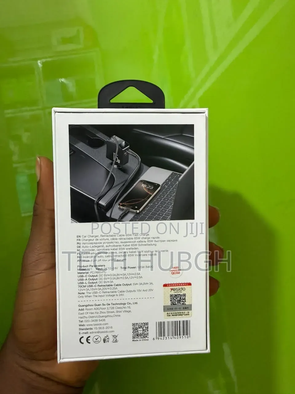 Yesido 4 in 1 Super Fast Car Charger 65w