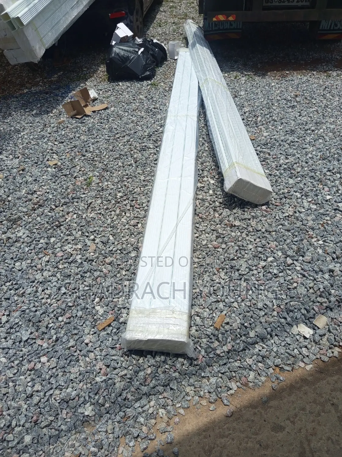 White Rain Gutters Down Pipes 3 Inch X 13 Ft for Sale
