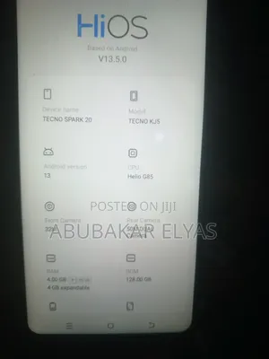 Tecno Spark 20 128 GB Black