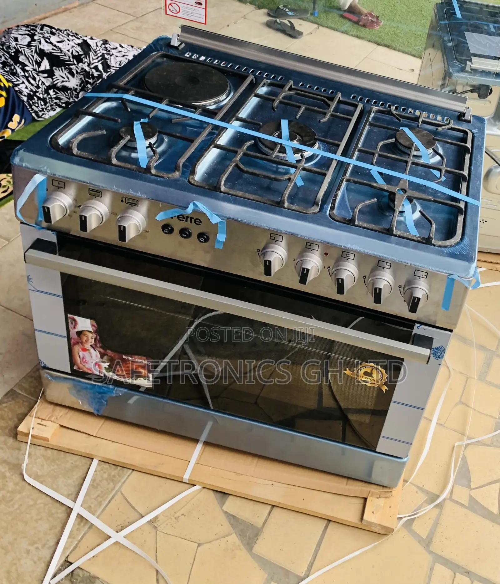 Shop the Perfect 1 Electric Ferre + 4 Gas Cooker Oven Grill 60x90