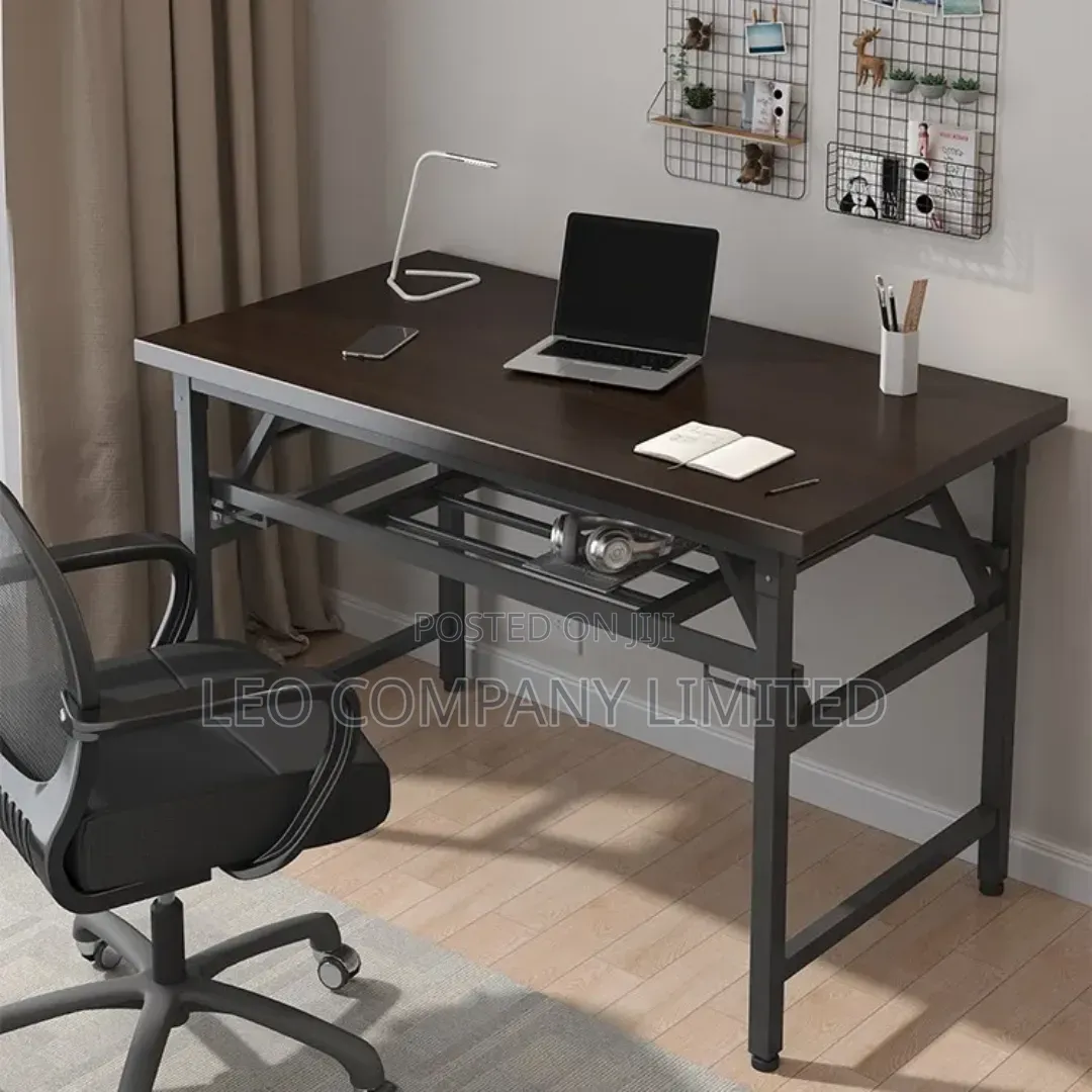 Foldable Computer Desk With Storage Shelve – Multipurpose Study Table