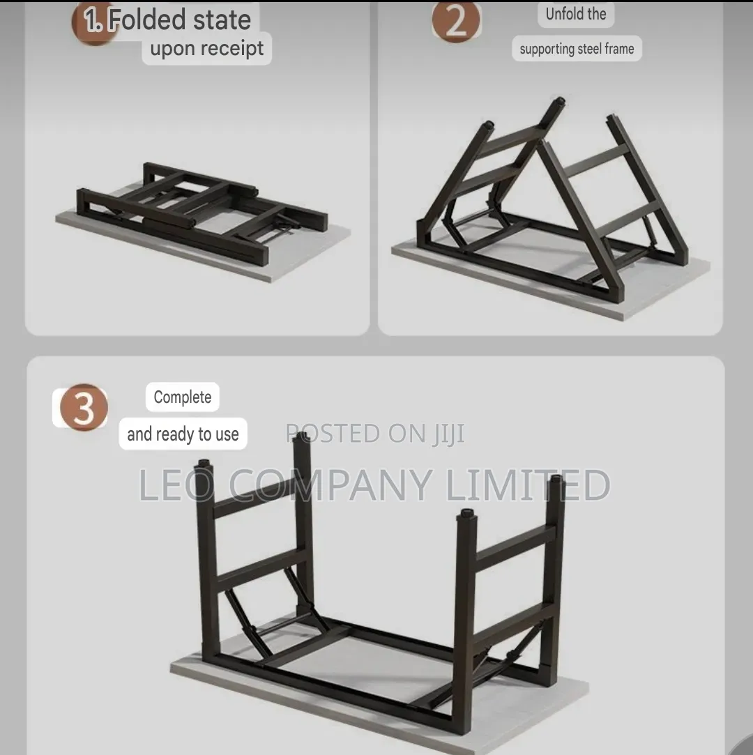 Foldable Computer Desk With Storage Shelve – Multipurpose Study Table