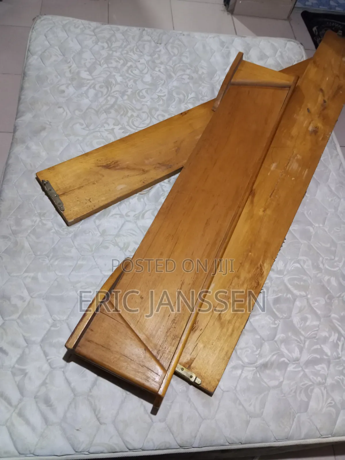 Complete Wooden Bed With Mattress