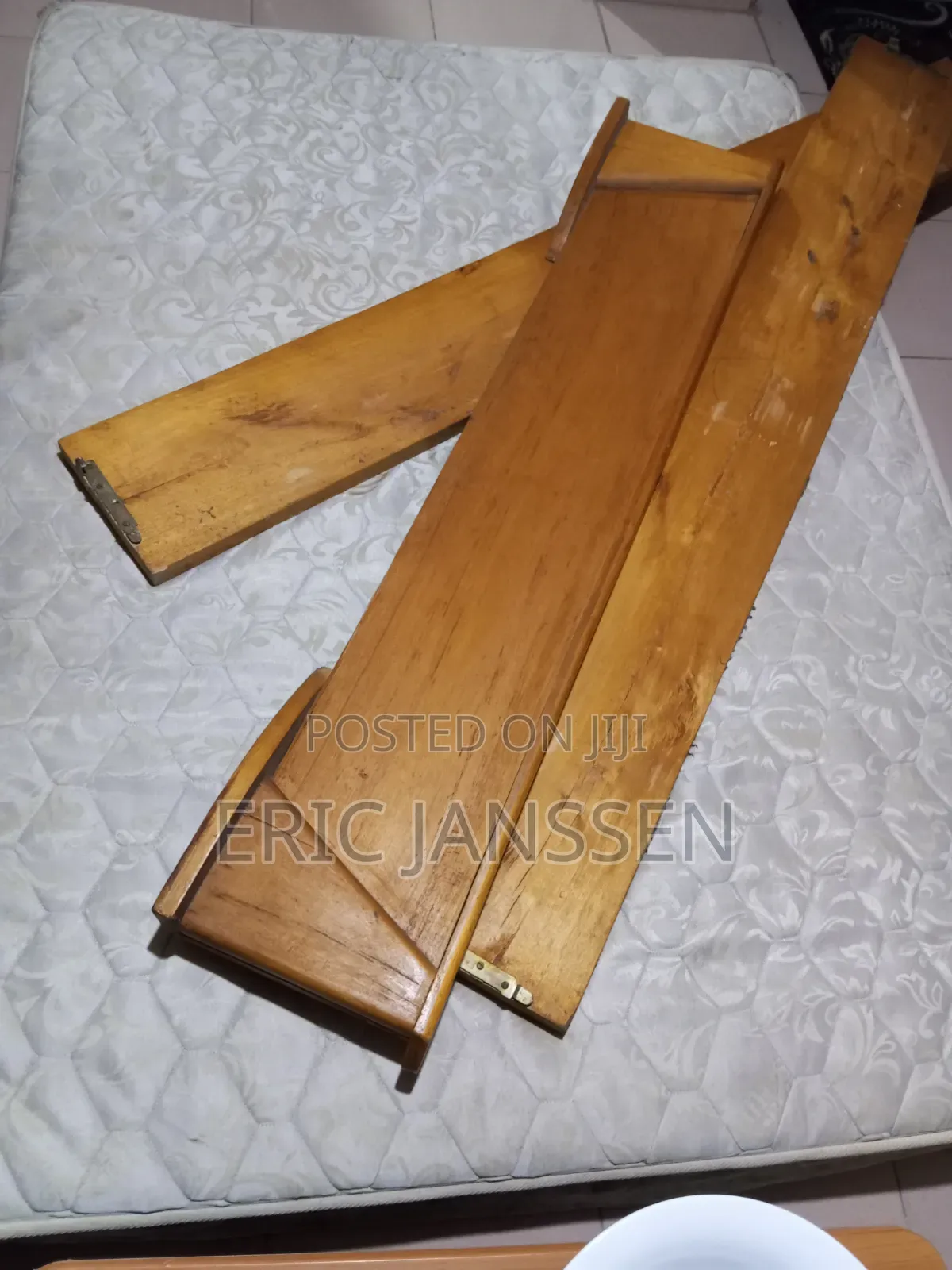Complete Wooden Bed With Mattress