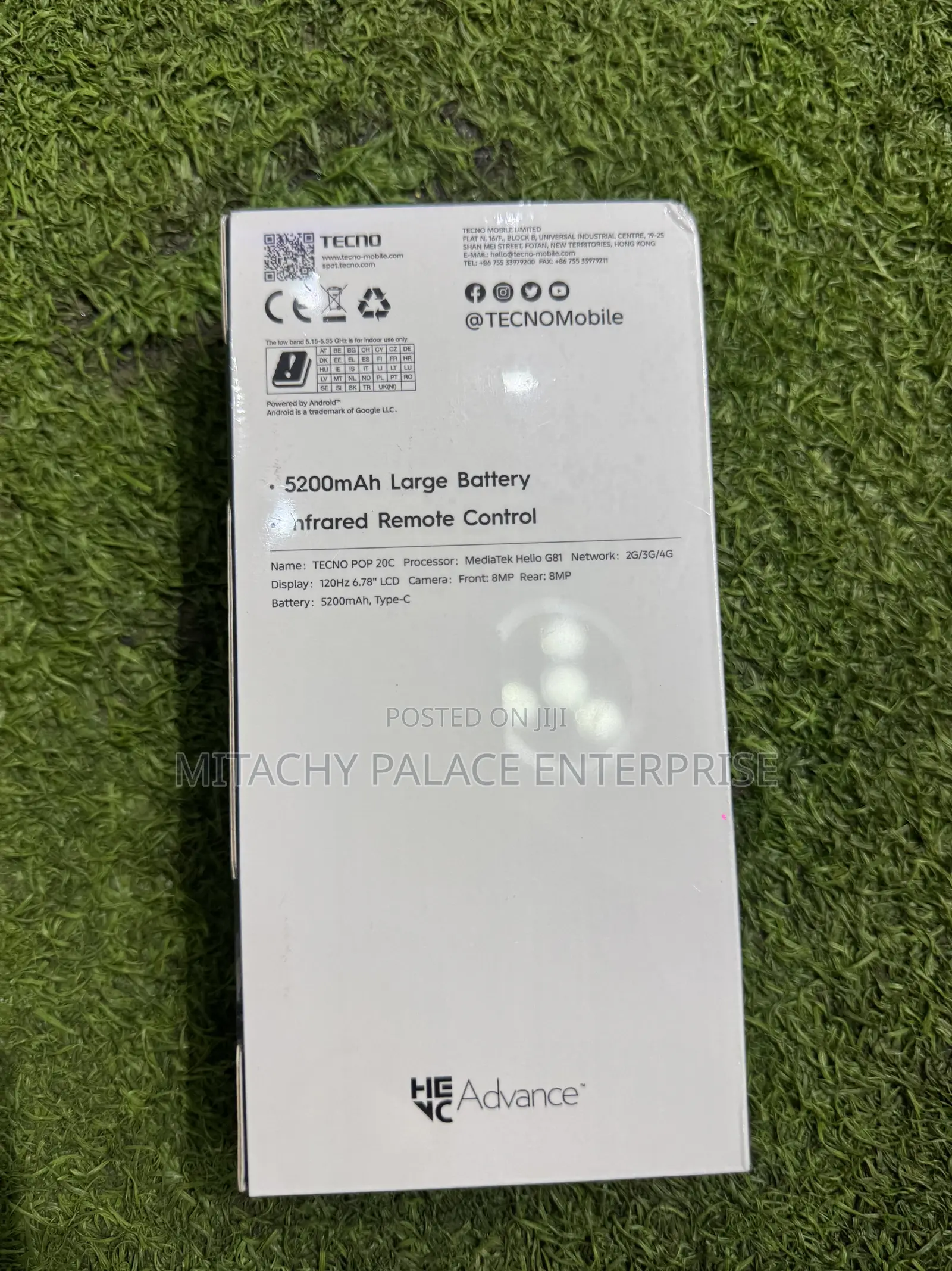 New Tecno Pop 20C 64 GB Black