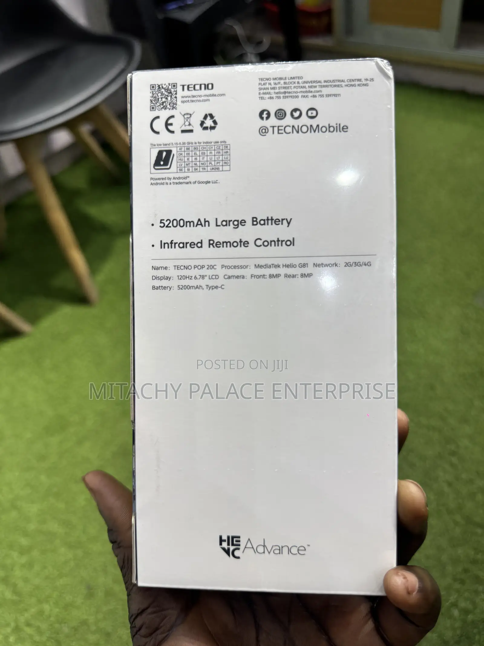New Tecno Pop 20C 64 GB Black
