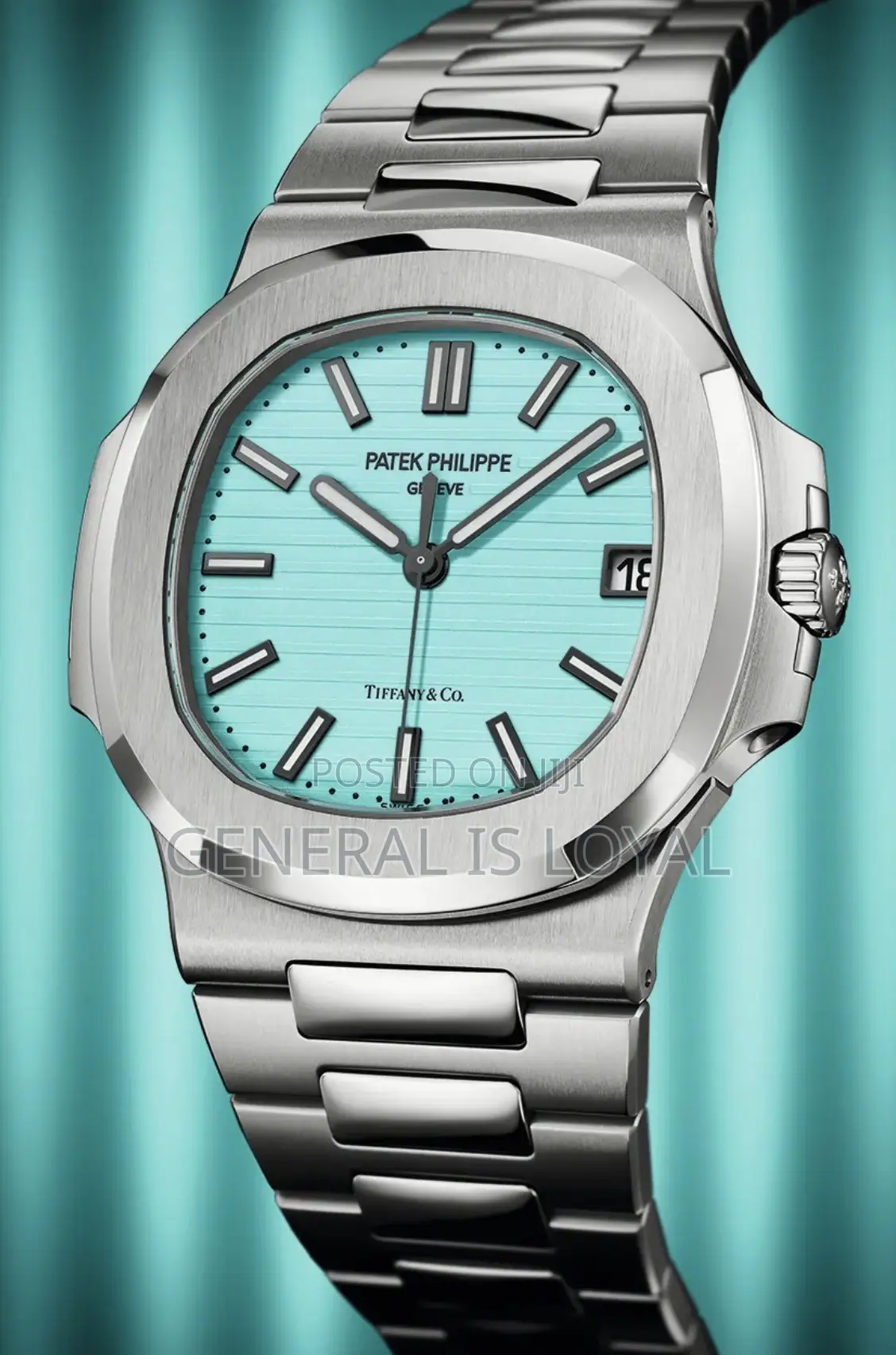 Patek Philippe Nautilus 'Tiffany & Co.' Automatic Blue Dial