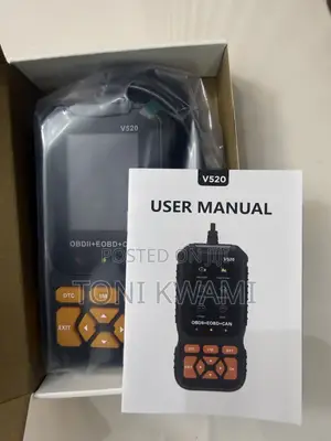 V520 OBD2 Car Fault Code Reader and Clearer, Plug and Play