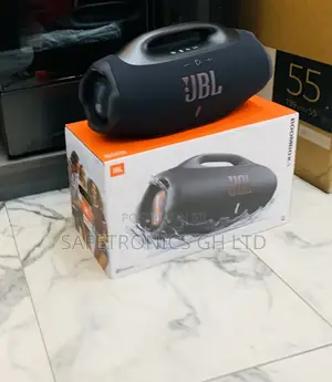 Bass-Power Black JBL Boombox 4 Speaker Bluetooth