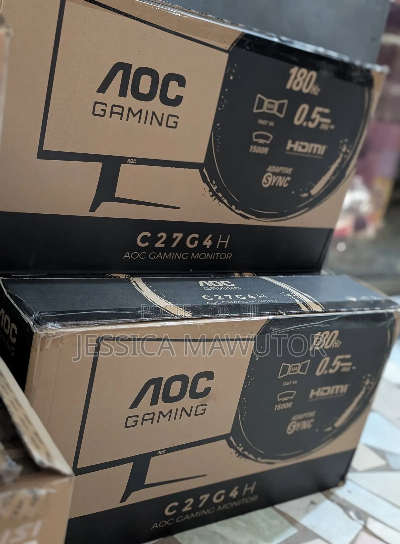 AOC 27 Inch Curved Gaming Monitor FHD 180Hz