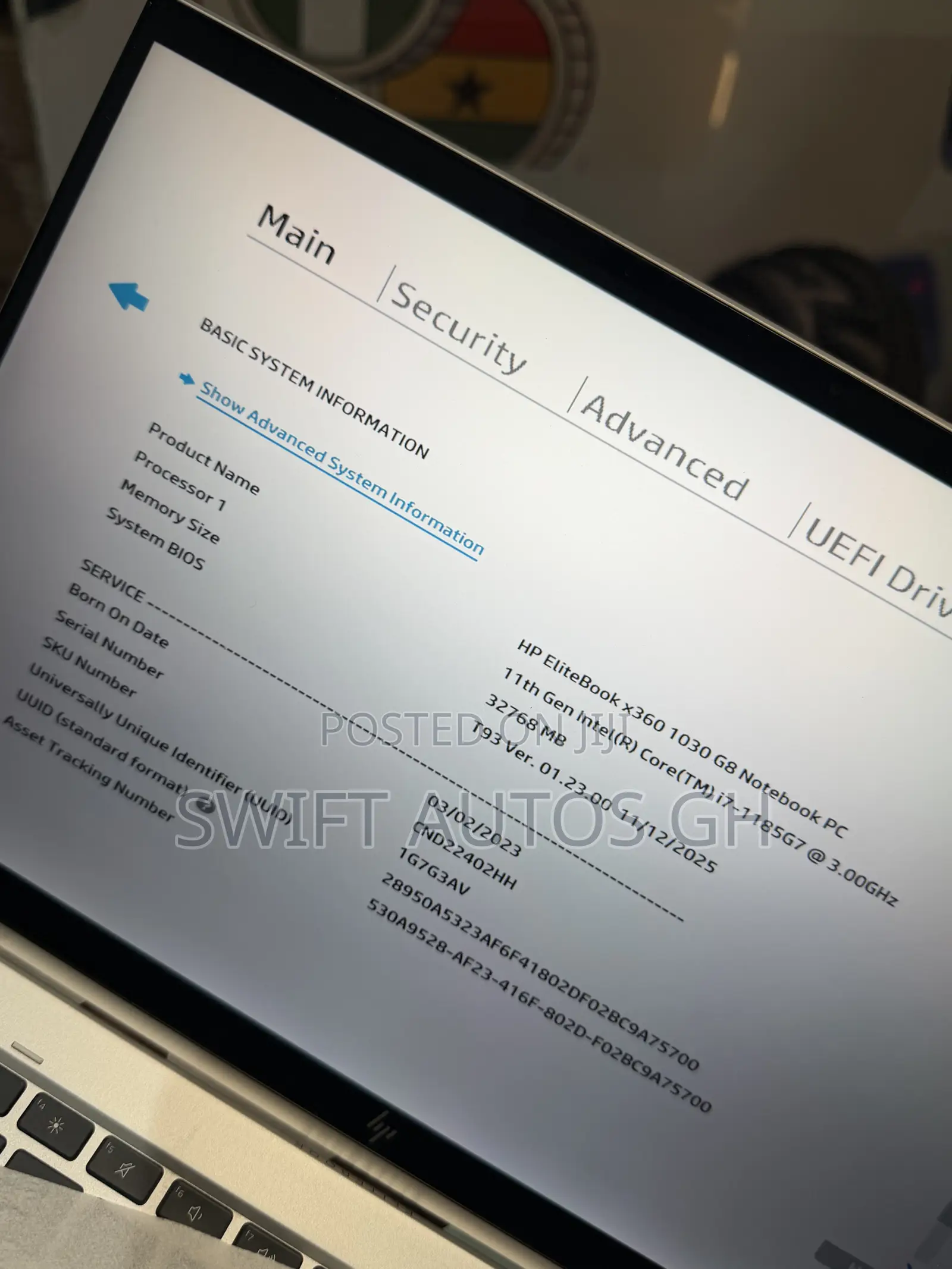 Laptop HP EliteBook x360 1030 G8 16GB Intel Core i7 SSD 512GB